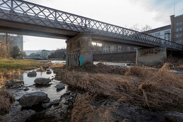 Zürich. Sihl, Militärbrücke